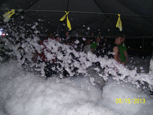 foam dance party