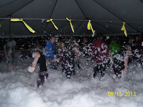 foam dance party